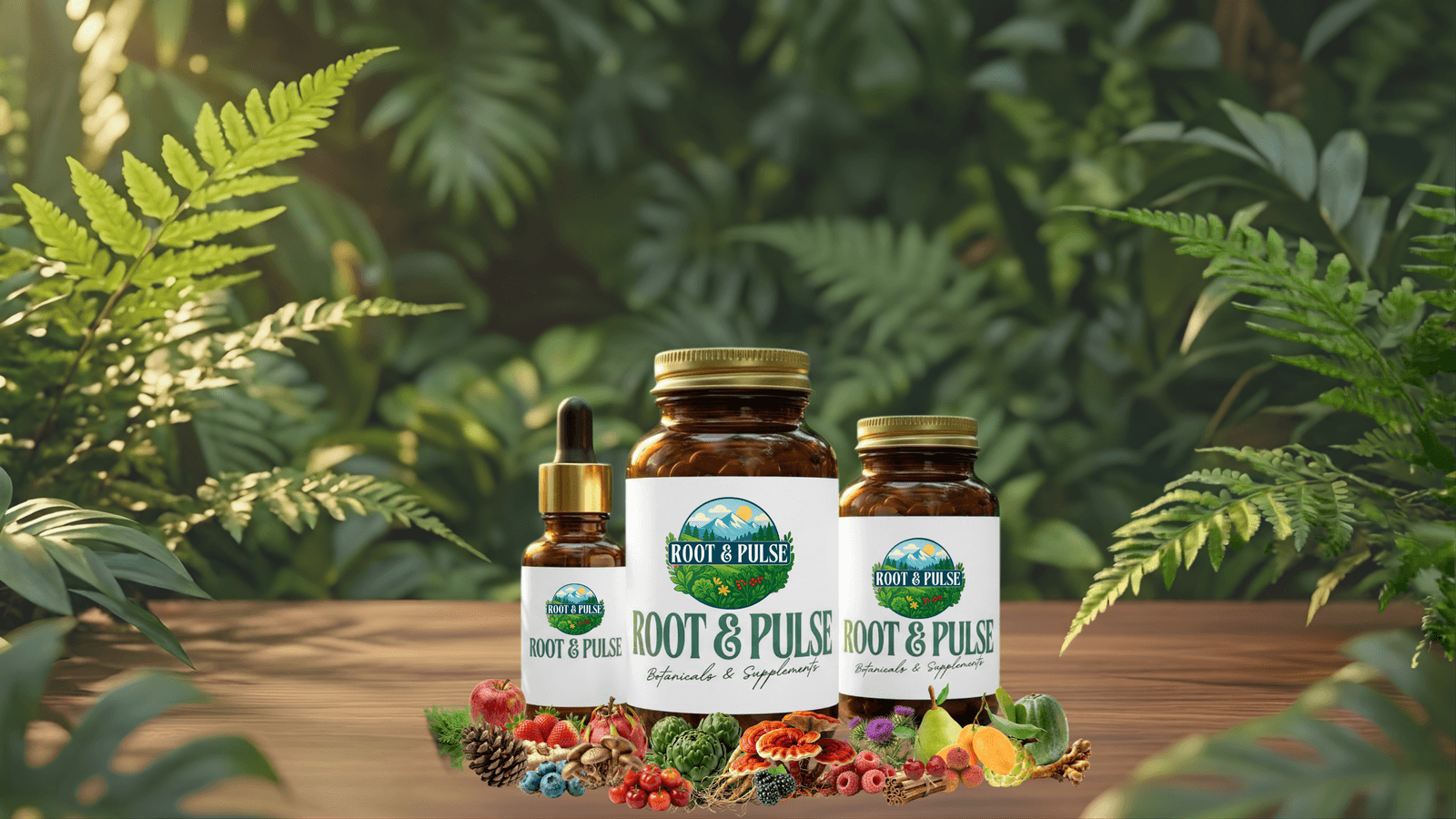 The Way of Five supplement bottles